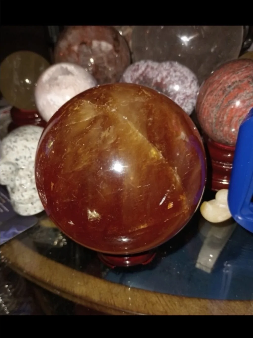 Golden Honey Calcite Sphere